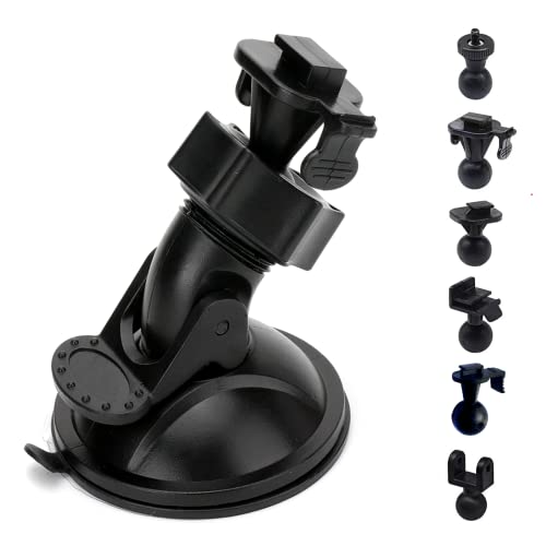 S10 Pro Dash Cam Mount, Suction Cup Dash Camera Mount Holder with 10+pcs Joints for Rove APEMAN CHORTAU Roav Nexar iiwey REXING Z-Edge Old Shark YI ... 98% Car Dash Cameras