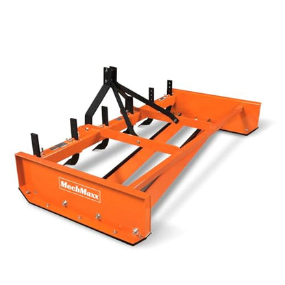 84" Heavy Duty Tractor Land Leveler Land Plane Scraper Grader Attachment with 6 Shanks 3 Point Hitch,Cat. 1, 30-60HP, Model LP84