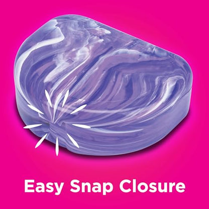 Practicon Marble Retainer Cases, Orthodontic Aligner Case, Mouth Guard Holder (3 Pack) (Mermaid) - color: Mermaid