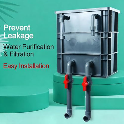 Fish Tank Filtration Drip Box,Filtration Accessory - Fish Tank System - for Freshwater Saltwater Home Indoor Bedroom Living Room Office Dorm