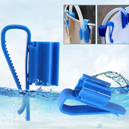 Fish Tank Water Pipe Fixing Clip, Cylinder wall Vertical Pumping Pipe Fixing Device, Aquarium Supplies Accessories (Blue) - color: blue
