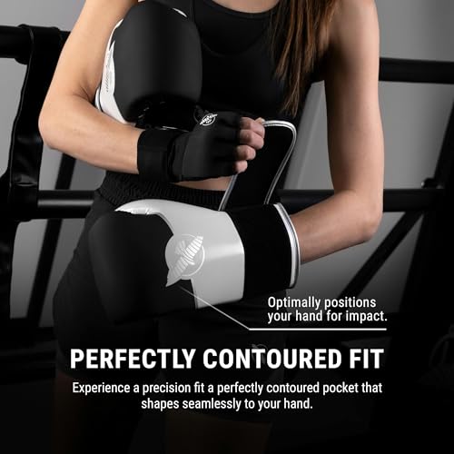 Hayabusa Sport Boxing Gloves - Dual-Splinted - color: White / Silver, size: 12oz