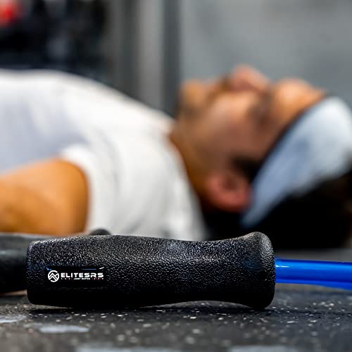 Elite Jumps Muay Thai 2.0 Weighted Jump Rope for MMA, 1.1 lbs, 8 ft - color: Blue