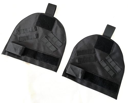 Airsoft Tactical Molle Shoulder Deltoid & Groin Pads 800D Nylon 1 Set Black