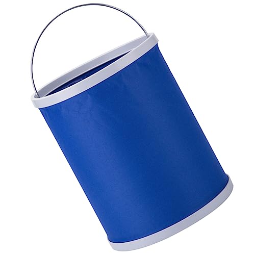ABOOFAN 11L Portable Folding Water Bucket Multi-Functional Collapsible Outdoor Container for Car Washing Fishing and Camping Space-Saving Design Handle