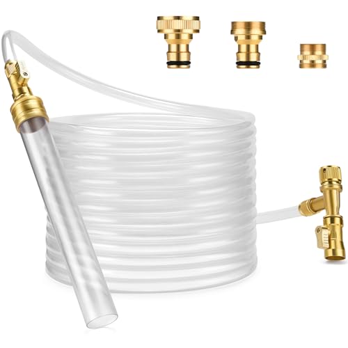 Gravel Vacuum for Aquarium Water Changer Fish Tank Cleaning Tools, Siphon Universal Quick Pump Aquarium Water Changing (30ft) - size: 30ft