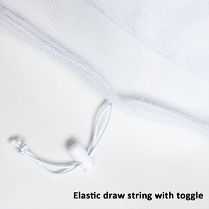 Mosquito Head Mesh Nets Gnat Face Netting for No See Ums Insects Bugs Gnats Biting Midges from Any Outdoor Activities, Works Over Most Hats Comes with Free Stock Pouches (3pcs, White) - color: White