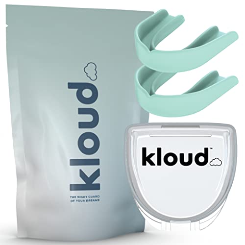Kloud Night Guard for Clenching and Grinding, Custom Fit, 2-Pack, Mint - color: Mint