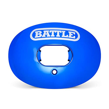 Battle Sports Chrome Oxygen Football Mouthguard - color: Blue Chrome
