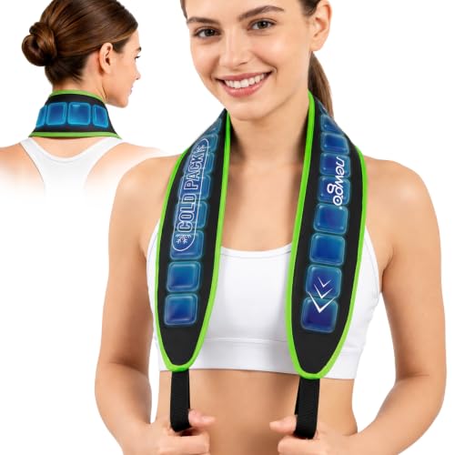 NEWGO Neck Ice Wrap – 45-Min Cooling Relief for Pain & Hot Flashes