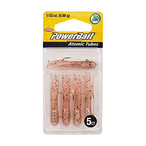 Berkley PowerBait Pre-Rigged Atomic Tubes Fishing Soft Bait - color: Cricket, size: 1/32 oz