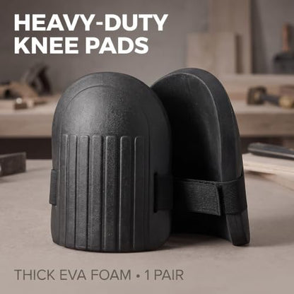 1 Pair Black Knee Pads,Adult Crawling Knee Pads for Heavy Duty and Comfort for Construction, Gardening, Flooring Work Use Safety Easy to Use Kneepads,Tools and Home Improvement,Ergonomic Supports