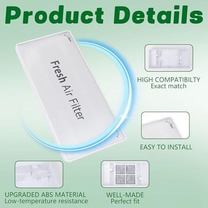 3-Pack ADQ75493301 Refrigerator Air Filter Cover Replacement, Compatible with LG Refrigerator Models LRFDS3016S, LRMVC2306S, LRFVC2406S, LRMDS3006S - Replaces 4952580, AP6887594, PS12724761