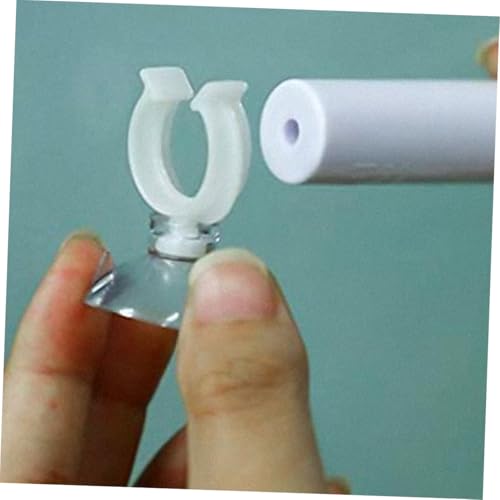 Yardwe 9pcs Aquarium Suction Cup Clips for Securely Holding Water Tubing in Fish Tanks Durable PVC Design for Stability and Versatile Use for Various Decorative Styles - size: 4.50X3.00X2.00CM