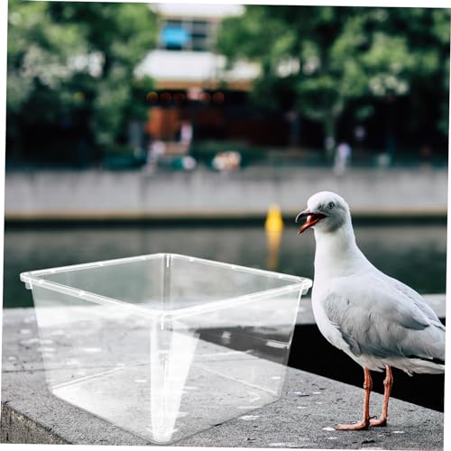 Cage Splash Feeder Cover Transparent Acrylic Guard for Birdcage Prevents Food and Water Splashing Easy Installation Compatible Various Enclosures