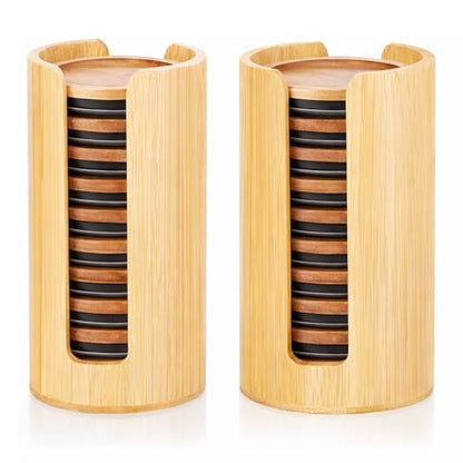 2-Pack Bamboo Mason Jar Lid Organizer for Wide & Regular Mouth Jars – Storage Holder for Mason, Canning, Ball & Tumbler Lids