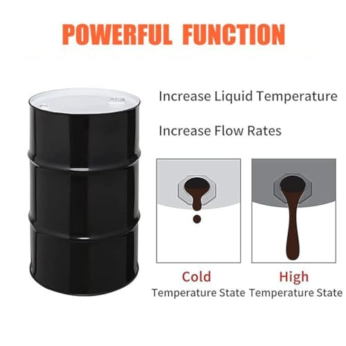 55N Metal Drum Heater with Digital Display, Elastic Heating Pad for Honey Oil Barrel & Tank Instruments, Efficient Heat Solution for Industrial Use - size: 200L 1740*250 3000W