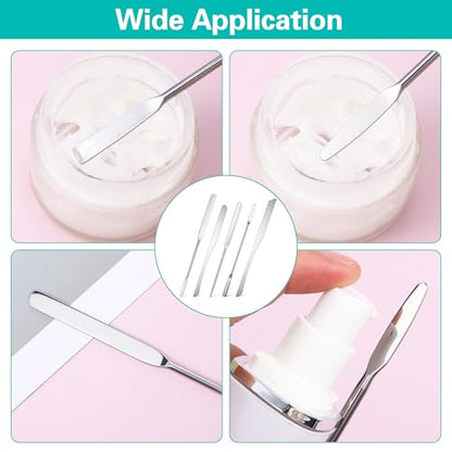 5 Pcs Makeup Spatula, 6"Lab Spatula Double Ended Foundation Spatulas