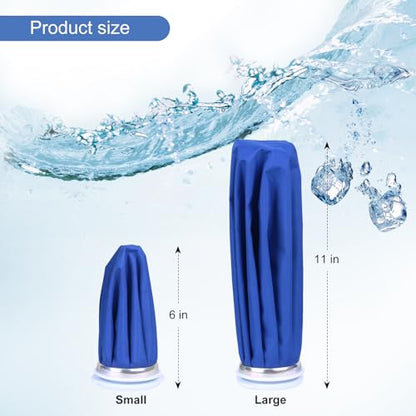 Ice Bags for Injuries, 3rd Gen Reusable Ice Packs, Hot & Cold Therapy Pain Relief, Ice Bag No-Leak & Waterproof, Traditional Ice Pack, Versatile & Durable, Blue (6 in + 11 in) - color: Blue - 6 in + 11 in