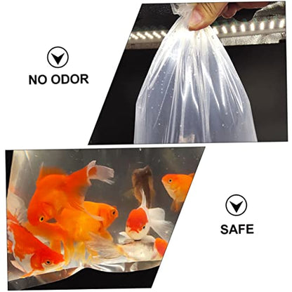 SMASOLO 50Pcs Leak Live Fish Transport Bags Plastic Bags for Shipping Display Transport Ldpe Material for Aquarium Use