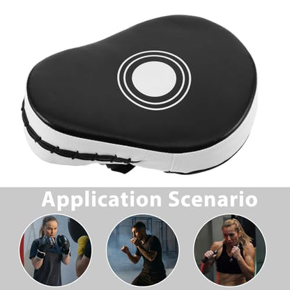 Yardwe Boxing Mitts: PU Curved Punching Hand Pad for Taekwondo Kickboxing Martial Arts Training - Focus Karate Strike Shield Target for Sparring Gear