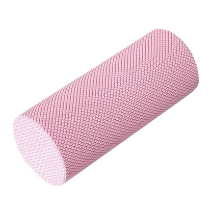 12 Inch EVA Soft Dot Foam Roller for Muscle Therapy, Yoga and Balance Exercises, High-Density Massage Roller, Foam Roller for Back, Legs for Home, Gym and Travel (Pink#L) - color: Pink#l