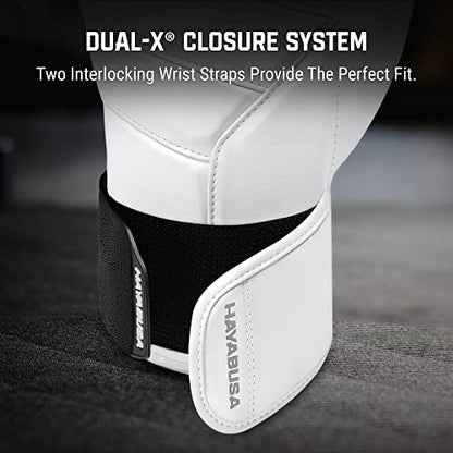 Hayabusa T3 Kanpeki Leather Boxing Gloves - color: White, size: 12oz