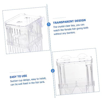 3pcs Juvenile Hatching Box Fish Tank Accessory Juvenile Fish Breeding Case Hatchery for Fish Tank Hatching Incubator Tank Hatchery Incubator Fish Container