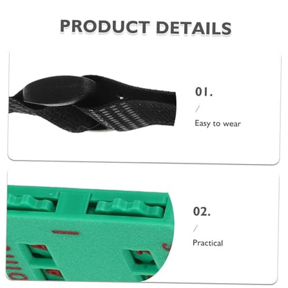Ciieeo Portable Tennis Score Counter Wristband Manual Golf Stroke Keeper Green Sports Training Equipment