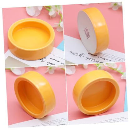 Garneck Crawler Crawling Pet Feeding Bowl Orange Shrimp Food Basin Design for Fish and Reptiles Non-Escape Feeder Dish