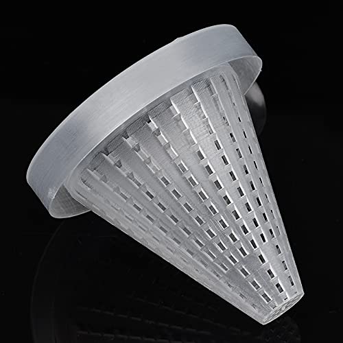 4PCS Aquarium Nematode Feeder, Live Blood Worm Plastic Cone Cup Shape Basket Feeder for Feeding Fish with Suckers