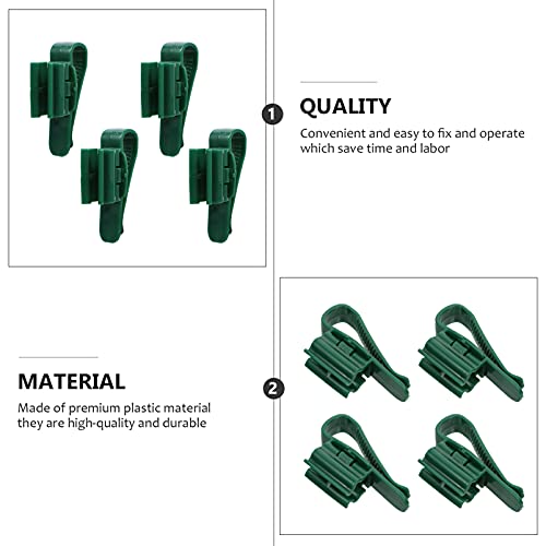 balacoo 4pcs Plastic Aquarium Clips for Fish Tank Hose Holder Multi-functional Fixing Clamps for Inlet Outlet Tubes Water Pipe Fixing