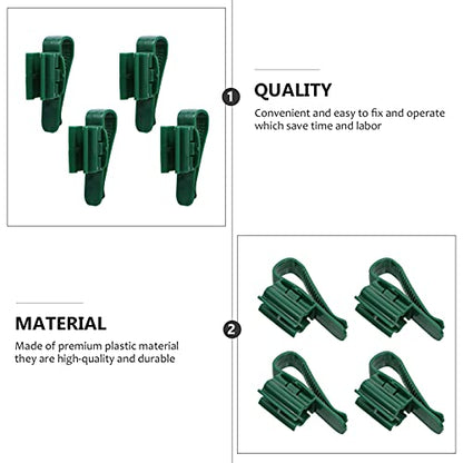 balacoo 4pcs Plastic Aquarium Clips for Fish Tank Hose Holder Multi-functional Fixing Clamps for Inlet Outlet Tubes Water Pipe Fixing