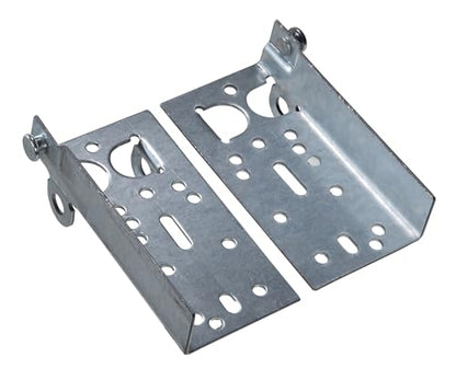 Garage Door Bottom Lifting Bracket, with 12 Pcs M6 Mounting Bolts, for 7/16-Inch Stem, Residential Bottom Roller Brackets, 1 Pair