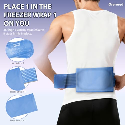 Reusable Cold Ice Packs for Injuries,3-Piece Set | Cold Gel Ice Wrap for Injury Recovery, Alleviate Joint and Muscle Pain (3pcs-Blue) - color: 3pcs-blue