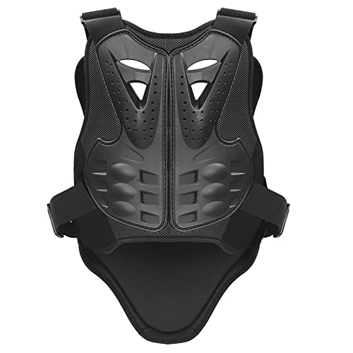 PELLOR Motorcycle Armor Vest Chest Back, Motocross Body Guard Vest Skiing Riding Skating Anti-Fall Vest Protective Gear - size: X-Large