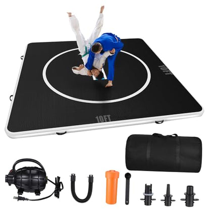 10‘x10’ Inflatable Gymnastics Mat 4“ Thick – PVC Drop