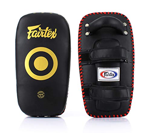 Fairtex KPLC5 Muay Thai Kickboxing Lightweight Thai Pads - color: Black