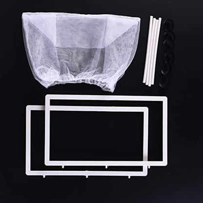 balacoo Fish Isolation Box for Aquarium with Suction Cups Large Size Fish Breeder Net Hatchery Incubator 10.23X5.9X5.9 Inch Separator for Tank Nursery