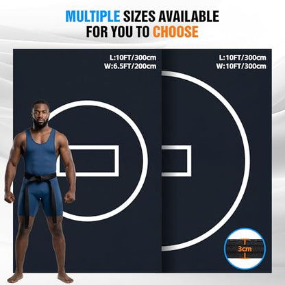 10' x 10' / 10' x 6.5' Foldable Wrestling Mat, Non Slip Waterproof Training Floor Mat for BJJ, MMA, Taekwondo, Grappling, Yoga & Martial Arts Home Workout 1p1 - size: 10ft*10ft*1.25inch