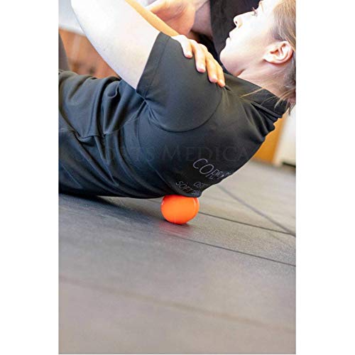 Peanut Massage Ball, Double Lacrosse and Peanut Ball Therapy | Trigger Point Deep Tissue Exercise,Back Muscle Foam Roller for Myofascial Release, Suboccipital Spine Device, Pressure Point - color: Orange Peanut Ball