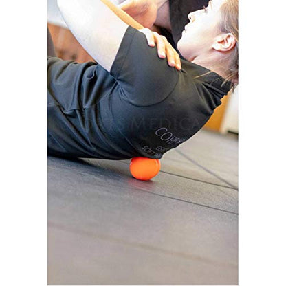 Peanut Massage Ball, Double Lacrosse and Peanut Ball Therapy | Trigger Point Deep Tissue Exercise,Back Muscle Foam Roller for Myofascial Release, Suboccipital Spine Device, Pressure Point - color: Orange Peanut Ball