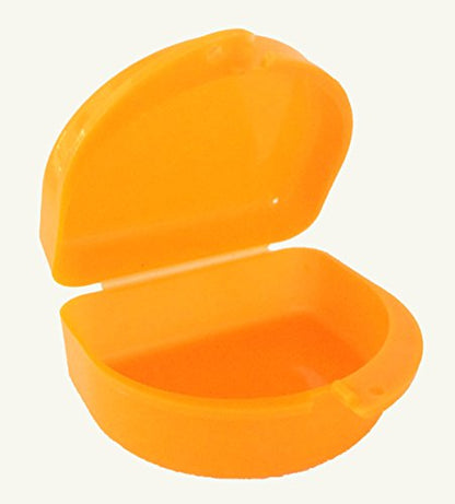 Mo Cased, Retainer Case, Mouthguard Case - Black Dragon - color: Orange