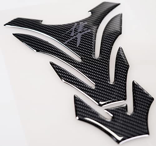Real Carbon Fiber Motorcycle Tank Pad Gas Oil Fuel Tank Pad Vinyl Decal Tank Protector Motorcycle Stickers For HAYABUSA All Models（Grey）