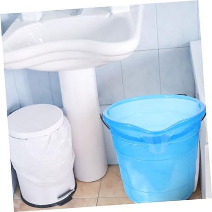 Portable Wash Bucket Handle Plastic Beach Bucket for Fishing Laundry Dorm