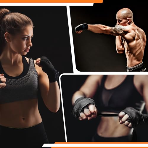 Premium Handwraps 180 inches for Men & Women - color: Black, size: 4.5m