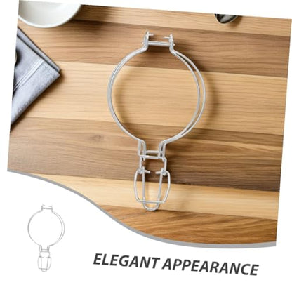 2pcs Stainless Steel Food Sealing Clip 93mm Wire Fixing Buckle Glass Container Lid Clamp for Kitchen Storage and Canning