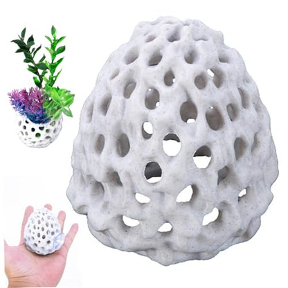 Shrimp Cave, Fish Tank Rocks with Suction Cup, Hollow & Multifunctional Fish Tank Accessories, Simulation Aquarium Decor for Home, Decoration