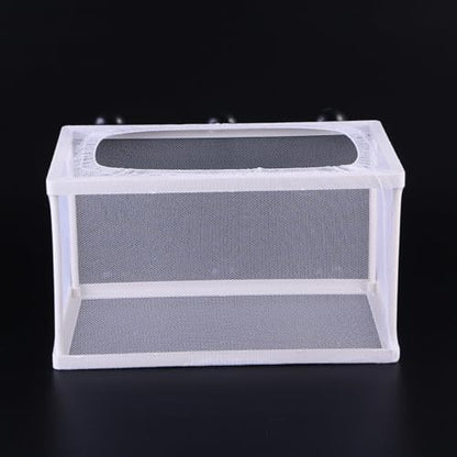 Fish Box- Aquarium Hatchery Net, Fish Breeding Box with Suction Cup for Aquarium Fish Tank (Size L)