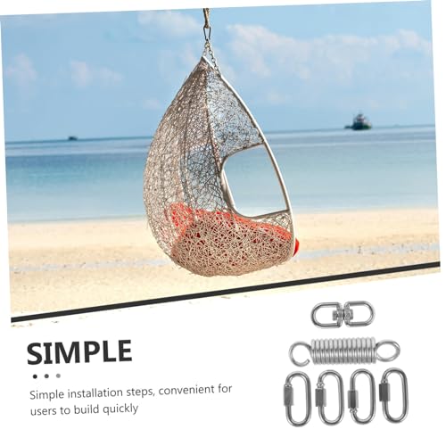 Hammock Chair Spring Hanging Kit Set, Heavy Duty Stainless Steel